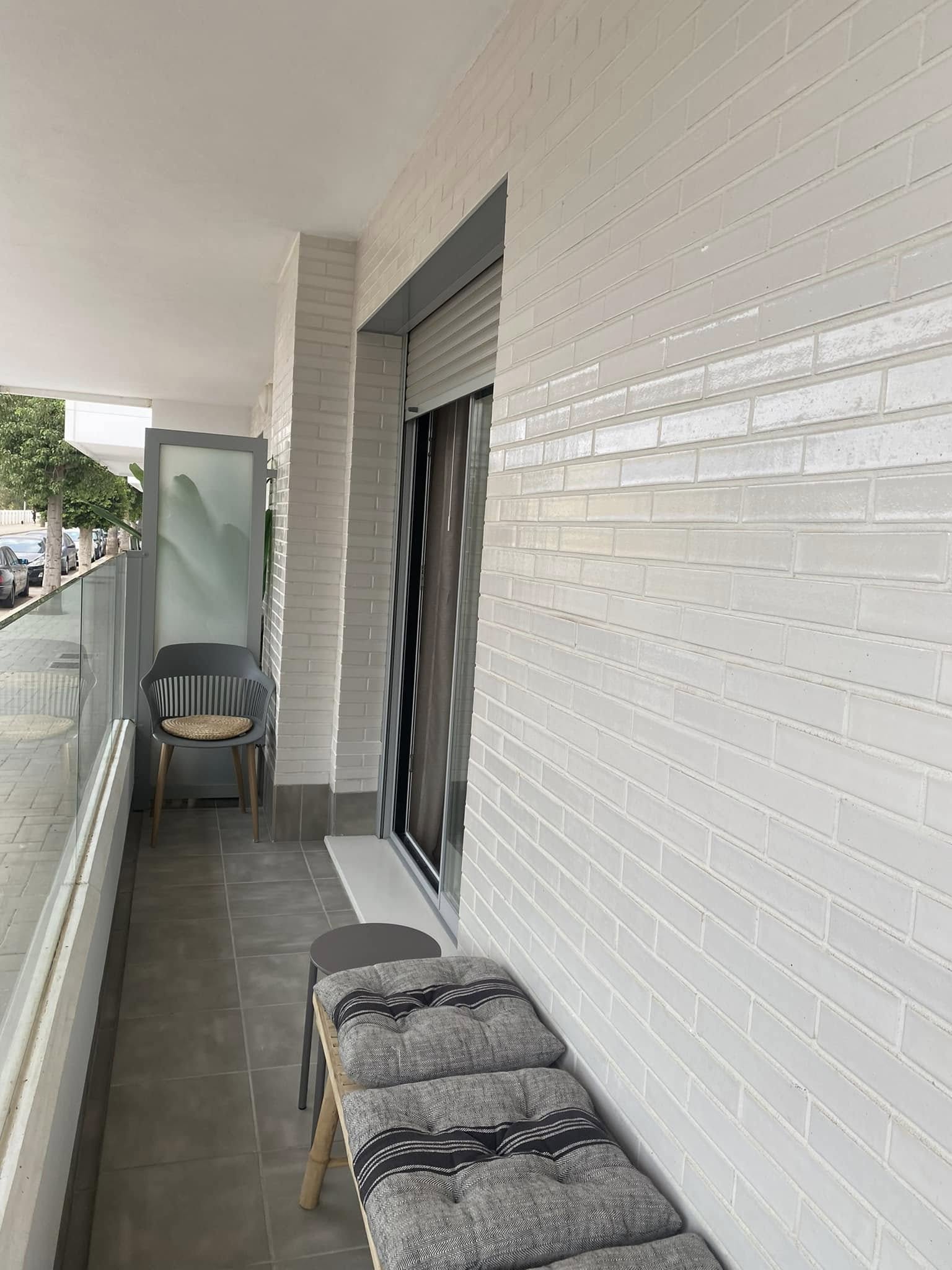 Balkon van het appartement, Residencia Jardin del Rio